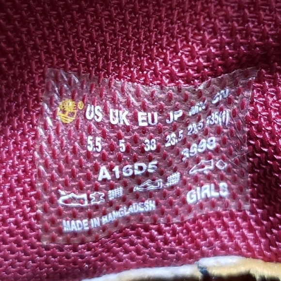 Timberland Red Leather Heritage Icon Roll Top Work Boots Youth Size 5.5 Womens 7 - Picture 8 of 11